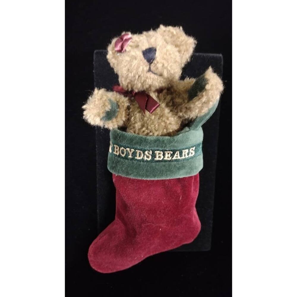 Boyd's Bears Bear in a‎ Velvet Stocking